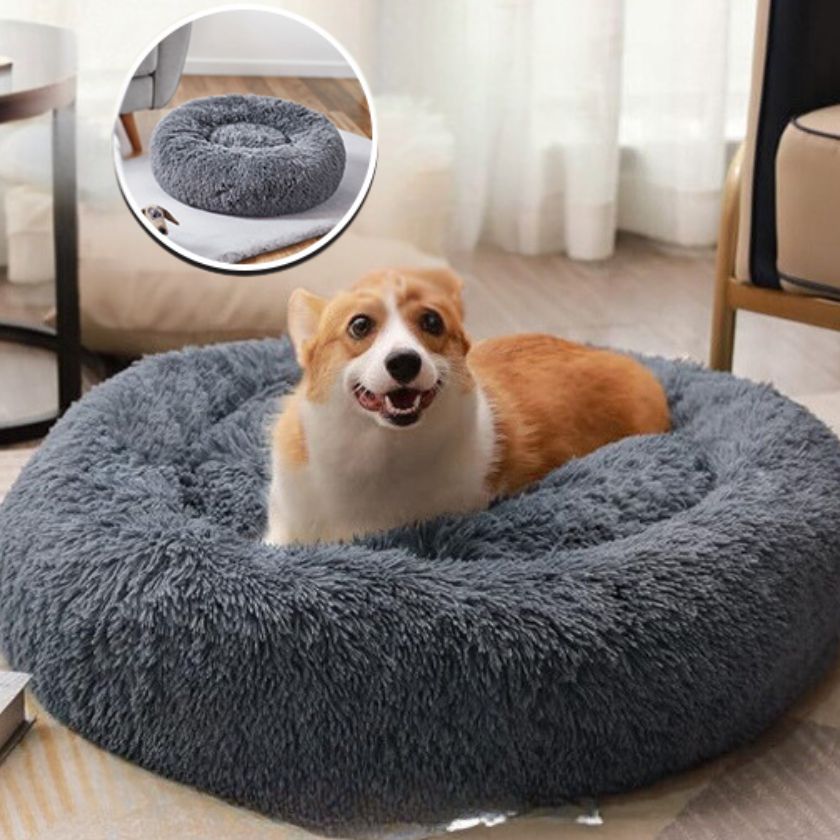 coussin chien Donut | Coussin Donut™ - Charcoal - Joli Doggy