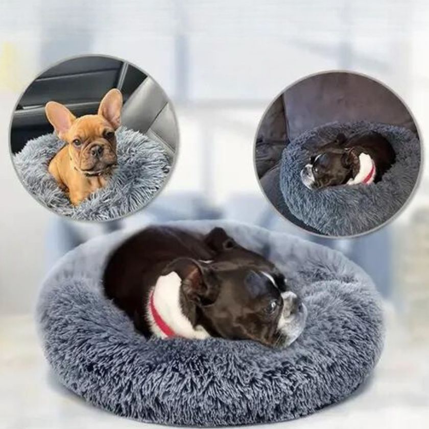 coussin chien Donut | Coussin Donut™ - Charcoal - Joli Doggy