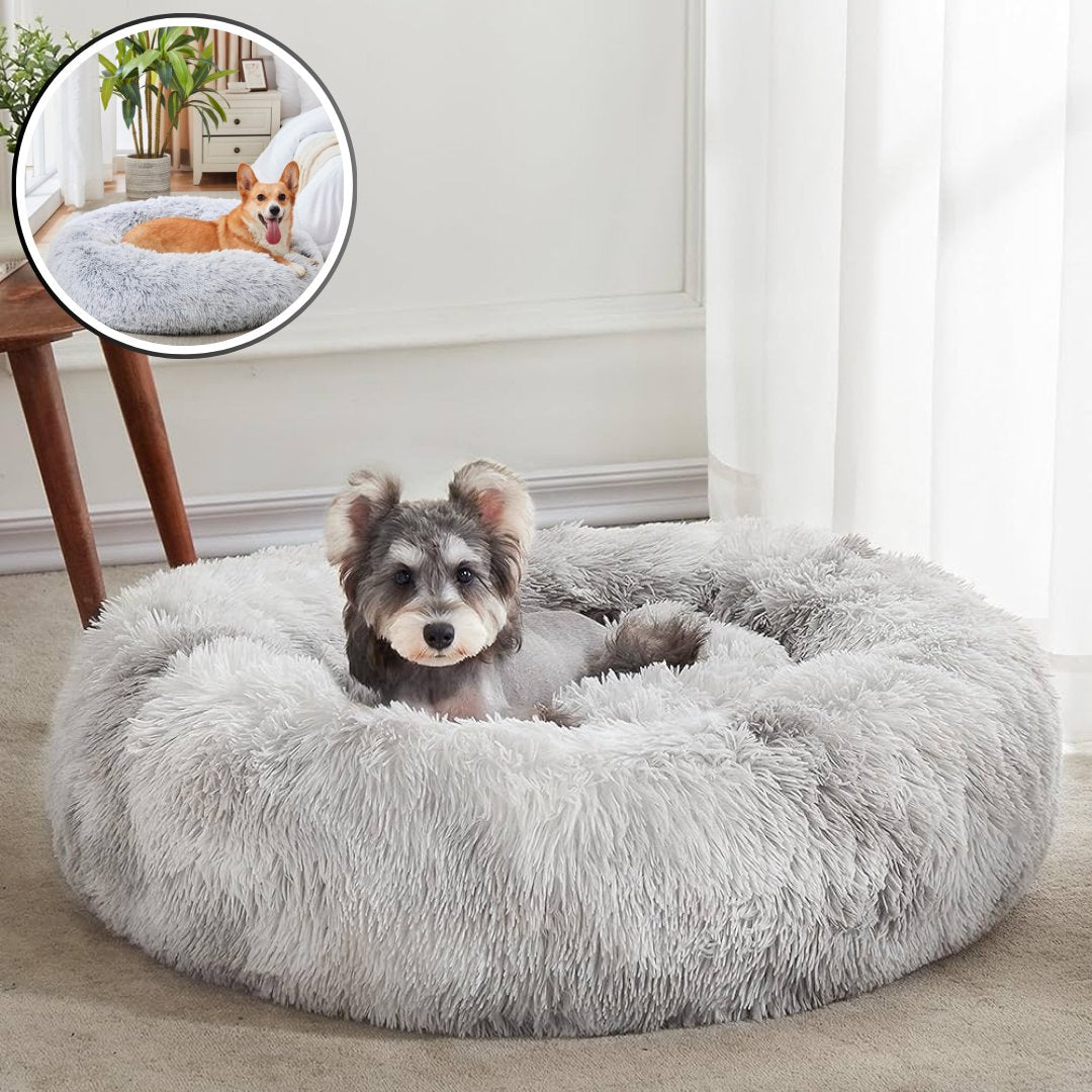 coussin chien Donut | Coussin Donut™ - Gris - Joli Doggy